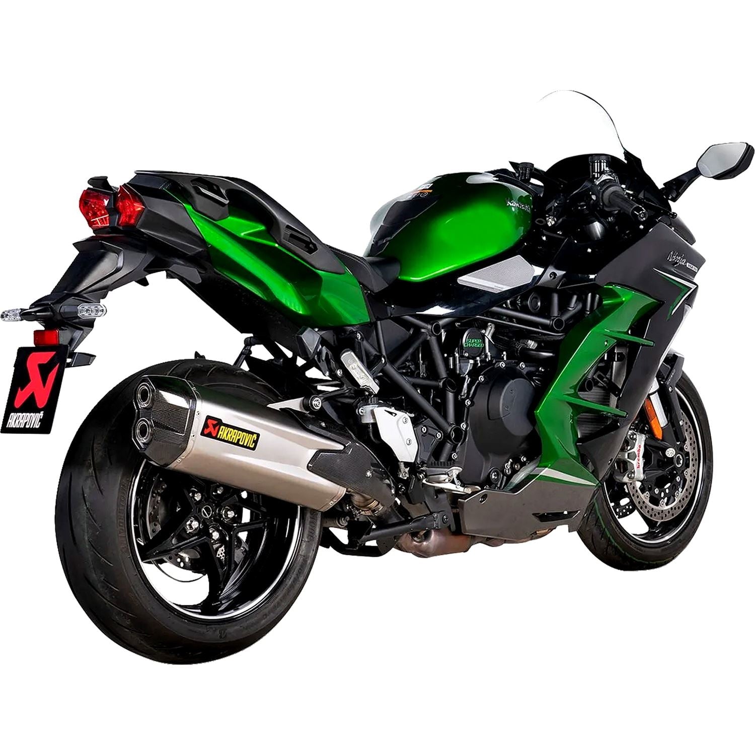 Akrapovic Titanium Line Slip On Silencer For Kawasaki H2 1000 SX ABS Tourer Ninja 2022-2026